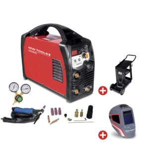 PACK POSTE À SOUDER INVERTER TIG 200A AC ET DC + MASQUE ET CHARIOT DE SOUDAGE