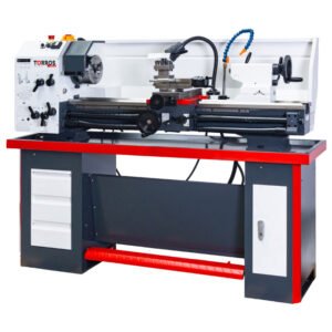 TOUR À MÉTAUX PROFESSIONNEL ENTREPOINTE 1M 330X1000MM Ø36 MM SYSTÈME DE REFROIDISSEMENT 1,5KW 400V