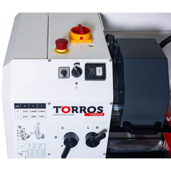 TOUR À MÉTAUX PROFESSIONNEL ENTREPOINTE 1M 330X1000MM Ø36 MM SYSTÈME DE REFROIDISSEMENT 1,5KW 400V – Image 9