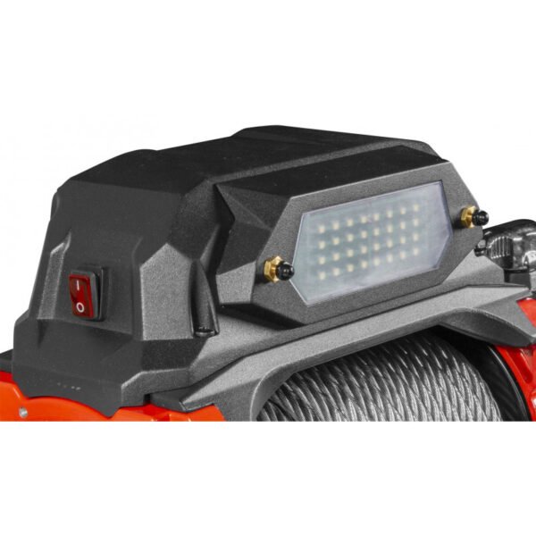 TREUIL ÉLECTRIQUE 24V 5443 KG CÂBLE 26M ACIER TÉLÉCOMMANDE SANS FIL – Image 3