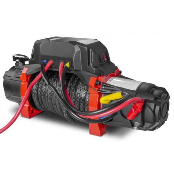 TREUIL ÉLECTRIQUE 24V 5443KG CÂBLE 26M SYNTHÉTIQUE TÉLÉCOMMANDE SANS FIL – Image 3
