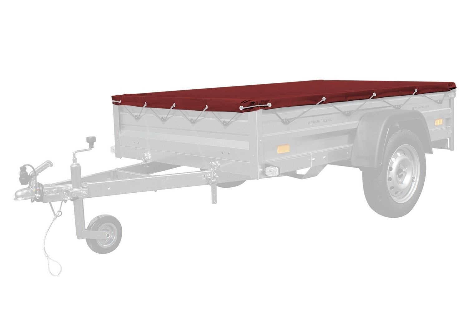 Bâche Étanche Rouge 200X125 Pour Remorque Garden Trailer 205