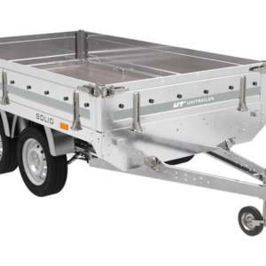 REMORQUE DEUX ESSIEUX 254X151 AVEC ROUES UNITRAILER SOLID 250/2 DMC 750 KG