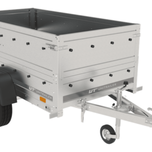 REMORQUE GARDEN TRAILER 200 KIPP AVEC ROUE JOCKEY ET REHAUSSES DES RIDELLES