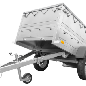 REMORQUE NEUVE 200X106 AVEC BÂCHE PLATE, REHAUSSES DE RIDELLES ET ROUE JOCKEY - GARDEN TRAILER 200 KIPP