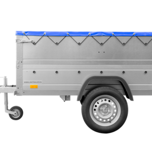 REMORQUE NEUVE 200X106 AVEC BÂCHE PLATE, REHAUSSES DE RIDELLES ET ROUE JOCKEY - GARDEN TRAILER 200 KIPP