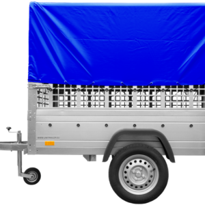 REMORQUE TÔLE NON FREINÉE GARDEN TRAILER 200 KIPP 200X106 CM [AVEC REHAUSSES GRILLAGÉES, BÂCHE HAUTE ET ARCEAU]